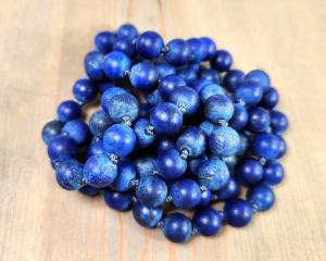 Knotted Blue Lapis Necklace