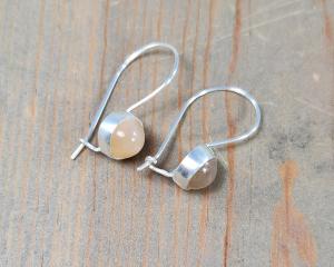 Peach Moonstone Earrings