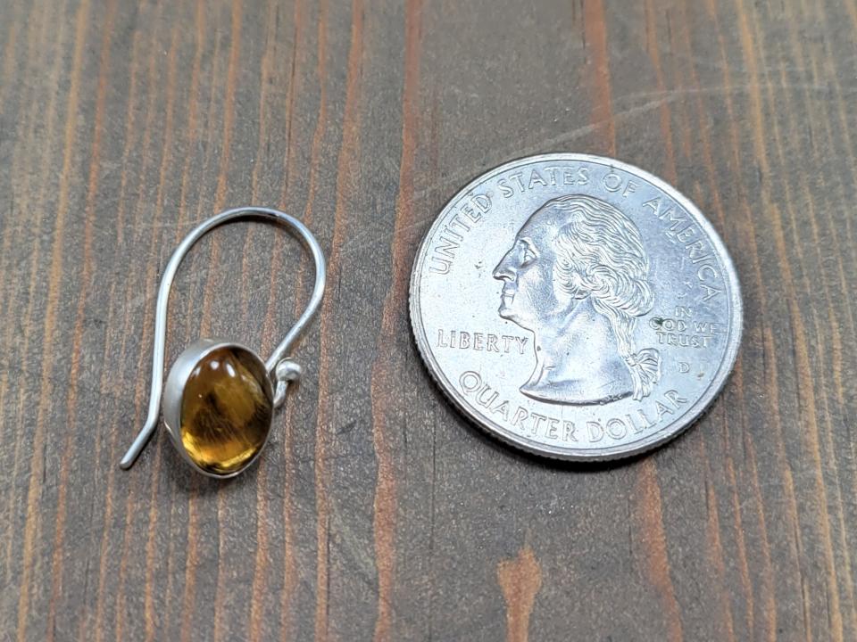 small silver earrings