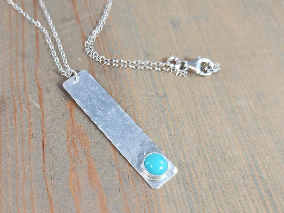 sterling silver stick pendant