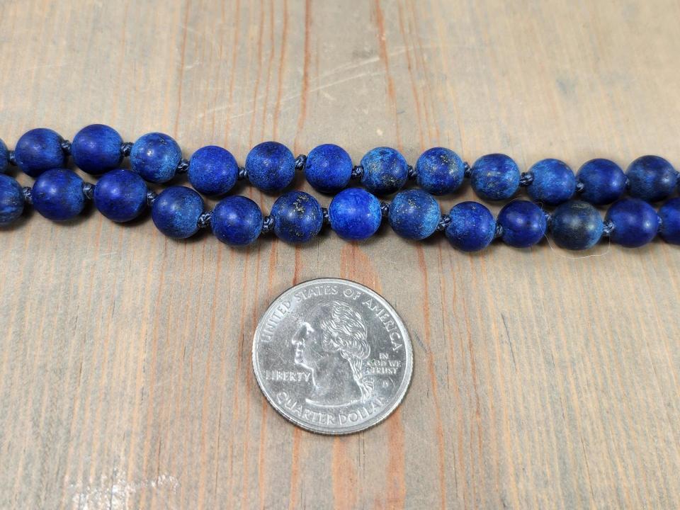 Knotted Blue Lapis Necklace