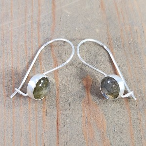 labradorite kidney wire locking earrings