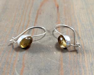 small citrine earrings