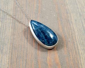 pear shaped stone pendant