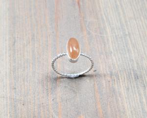 silver stone ring