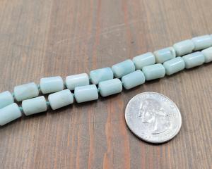 9mm amazonite tube beads