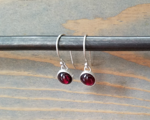 Red Garnet Earrings