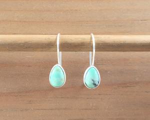 turquoise teardrop earrings