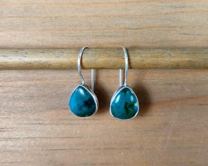 green turquoise earrings