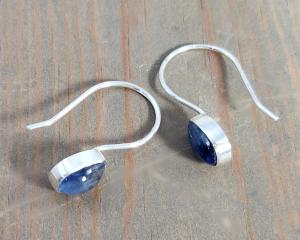 sterling silver gemstone earrings