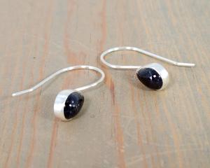 iolite teardrop earrings