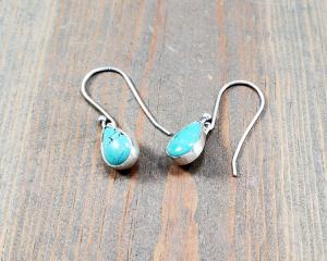 Turquoise teardrop earrings