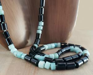28 inch long beaded necklace