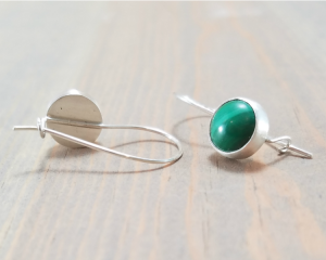 Silver Kidney Wire Earrings