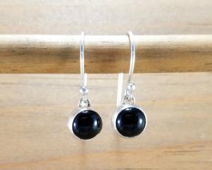 Small Black Onyx Earrings