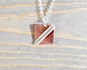 Square Copper Pendant