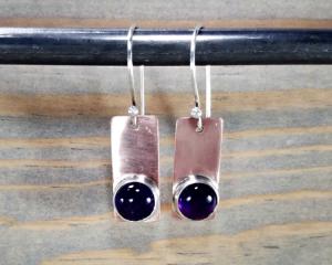 Copper & Amethyst Earrings