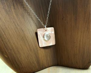 Moonstone layering necklace