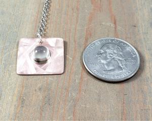 1 inch square pendant