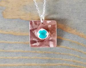 Turquoise Copper Pendant