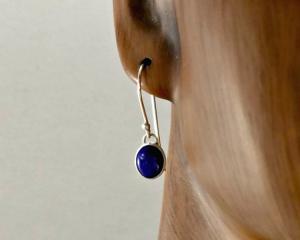 Lapis Lazuli Earrings Silver