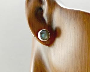 Labradorite Earrings Silver
