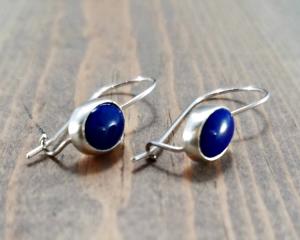 Cobalt Blue Lapis Lazuli Earrings