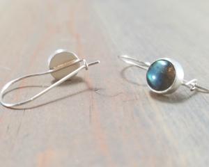 Silver Kidney Wire Earrings