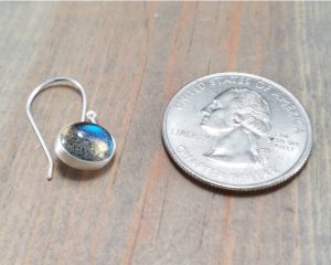 Small sterling silver earrings