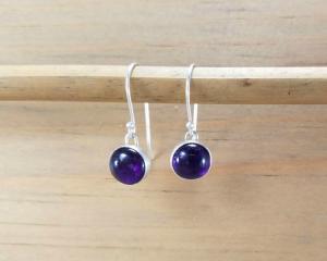 Silver Gemstone Earrings