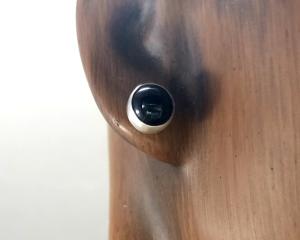 Black Stud Earrings