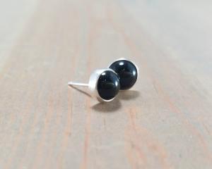 Small Black Earrings