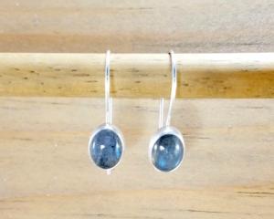 Labradorite Locking Earrings