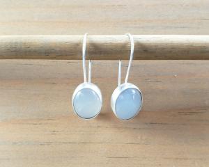 oval moonstone earrings drop