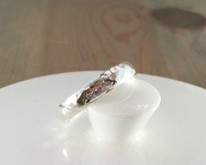 Distressed Hammered Ring