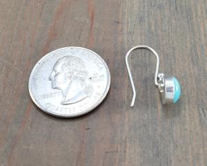 Small silver dangle earrings