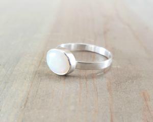 Opal and Sterling Silver Ring