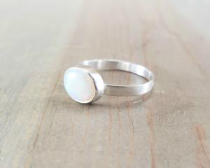 Opal and Sterling Silver Ring