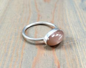 moonstone silver ring