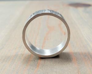 thick silver ring