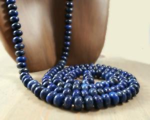 38 inch gemstone bead necklace