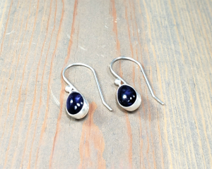 iolite teardrop earrings