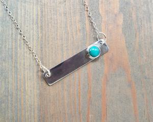 horizontal bar necklace