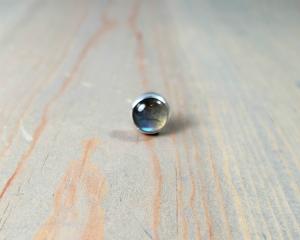 labradorite stud earring