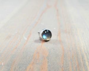 single earring - labradorite