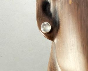 moonstone post earring