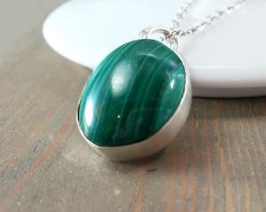 green gemstone necklace