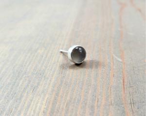 gray moonstone earring