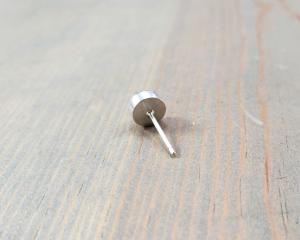 silver post earring