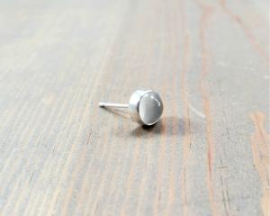 moonstone stud earring